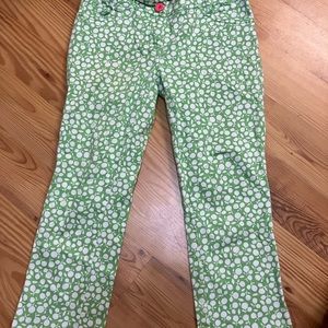 Mini Boden girls, cotton pants, size 13Y adjustable waist Made in Hong Kong